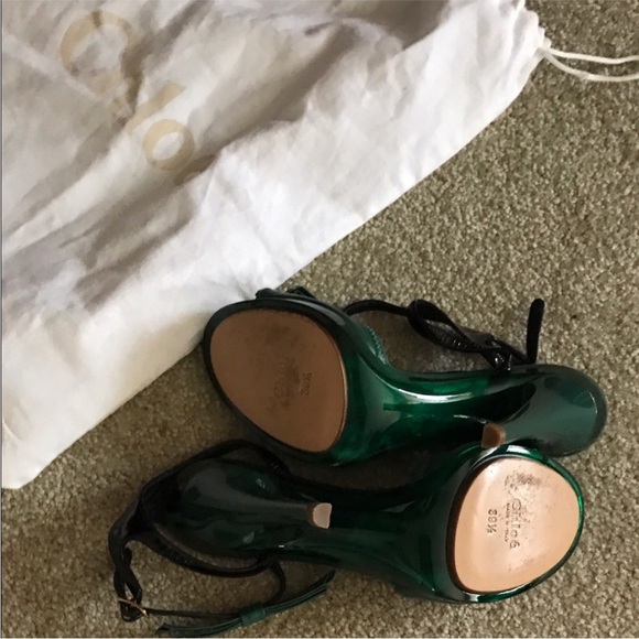 Amazing Authentic CHLOE Ankle Bow Stiletto Heels - Picture 5 of 8